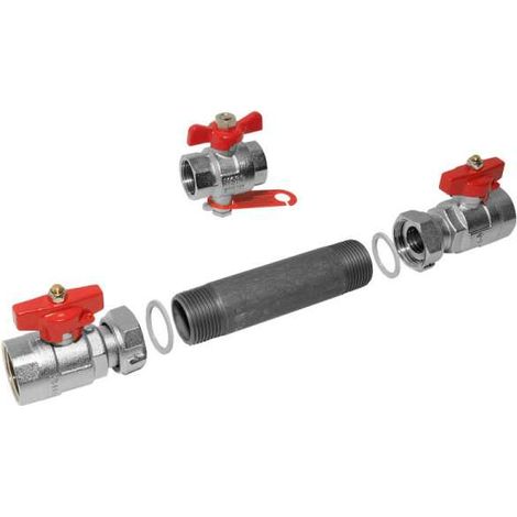 Allmess Einbausatz EBS 1''-KH für V-UltraLite QN 2,5 inkl. Kugelhahn zur Direktmessung 2431000106