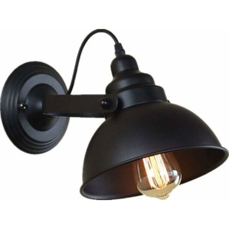 Vintage Industrielle Wandleuchte Metall Drehbare Wandlampe Einstellbar Schlafzimmer Wand Leselicht Bar Korridor Restaurant Wandleuchte, E27 Beleuchtungskörper FLITI (1/3)