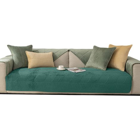 Housse de canapé/couverture, jeté de canapé, couverture polaire ultra douce et chaude, housse pour canapé d'angle/en L/en U 3/2/1 place, protection pour canapé, protection contre les griffures de chie (1/5)