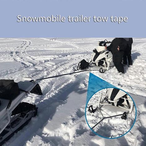 Câble de remorquage pour voiture, sangle de traction, corde de remorquage pour motoneige et moto (1/4)