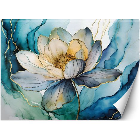 Fototapete Blume Aquarell Abstraktion 300x210 cm (1/5)