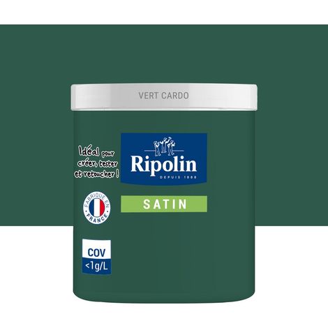 RIPOLIN Satin-Innenfarbmuster für Wände/Holz/Heizkörper, Cardogrün, 75 ml RIPOLIN