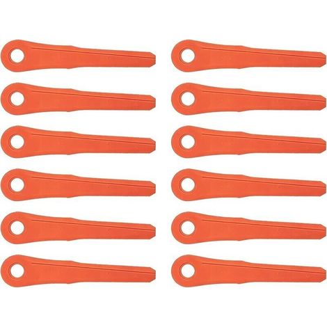 12 Pieces Blades for STIHL Polycut 6-2, 28-2, 7-3 Cutting Heads, Replacement Knives for STIHL FS38 FSA60 FSA86 Brushcutter Knife PolyCut Blade Cutting Accessories (1/5)