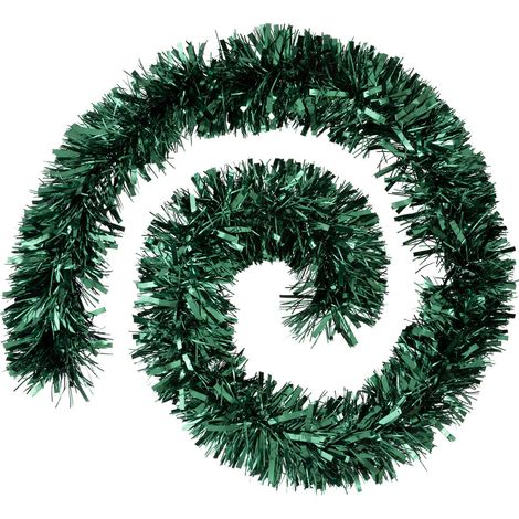 Guirlande de Noël BOA large 15 cm Vert olive 2 tons Longueur 2 mètres - Feeric Christmas (1/2)