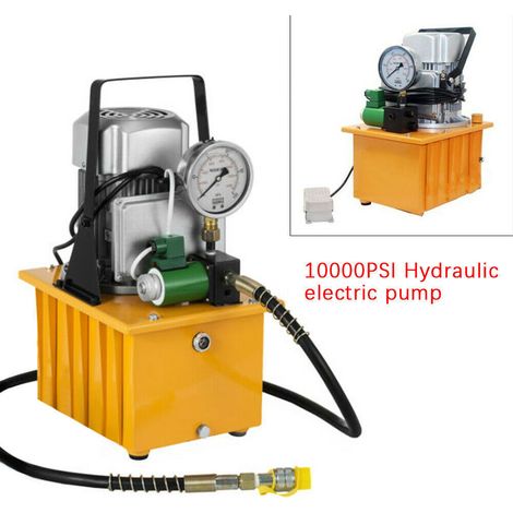 Bomba de aire a alta presión de 10 000 PSI, modelo HHB-700A con válvula solenoide verde. Bomba, bomba hidráulica eléctrica, bomba hidráulica de simple efecto, bomba hidráulica eléctrica de 750 W (1/5)