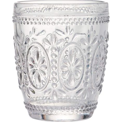 Lot de 6 verres à eau en verre transparent 295 ml