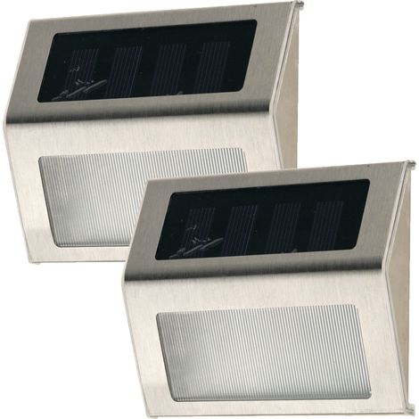 TG64419 Halogen-, Solar-LED-Lampe, Wandleuchte (2 Stück), Dämmerungssensor, Fassadenleuchte (1/5)