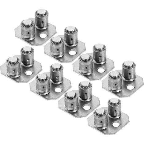 6 pièces guide de sol pour porte de grange coulissante, inox (1/5)