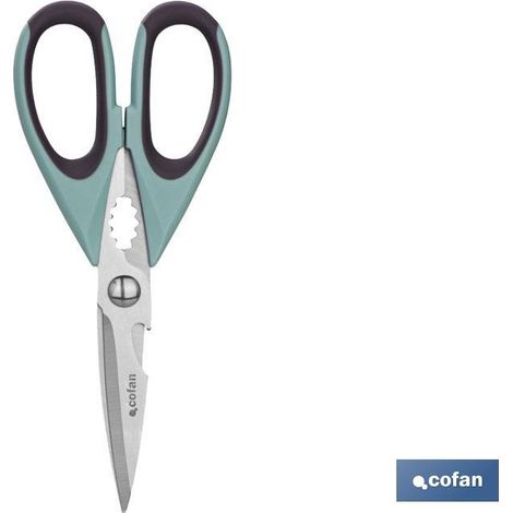 Forbici verdi in acciaio inossidabile. Modello Sena 22 cm
