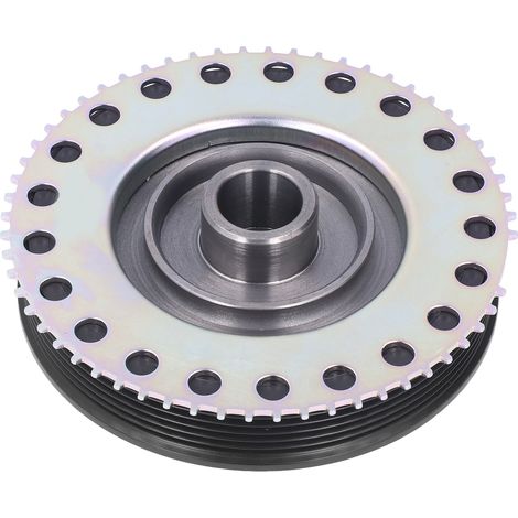 Poulie de vilebrequin moteur JDE38472 JDE37855 adaptable pour Land Rover Freelander 2, LR2 et Discovery - pièce de remplacement compatible (1/5)