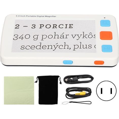 Loupe Électronique Portable 5 Pouces pour Malvoyants - Écran LCD avec Zoom Numérique - Alimentation 100‑240V Prise US (1/5)