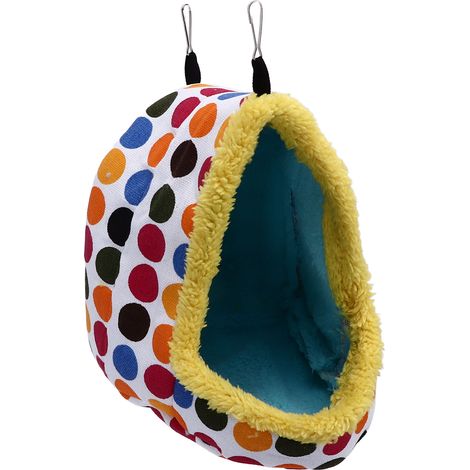 Tanière pour Hamster Douce et Confortable - Maison Pliable et Portable pour Petits Animaux