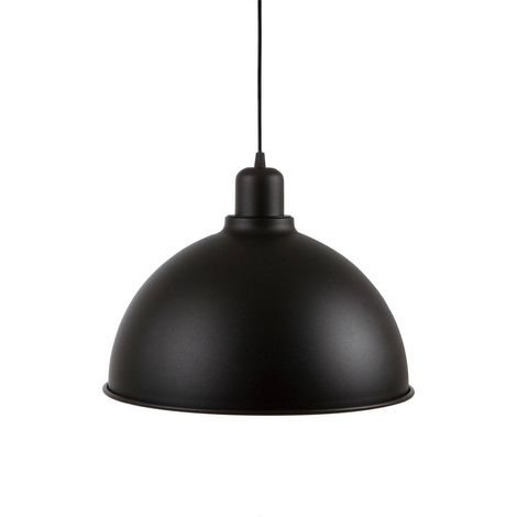 Belid Magnum - Suspension de plafond à 1 ampoule dôme structure noire, E27