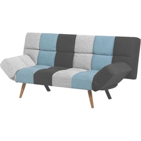 Sofá cama Patchwork con reposabrazos reclinables 181 cm - Dube (1/5)