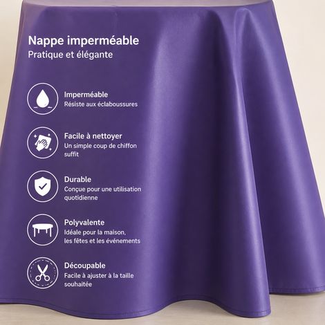 Housse de protection anti-poussière en tissu Oxford violette pour mobilier et équipement violet 110 g – Livraison gratuite