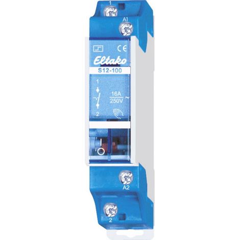 Télérupteur pour profilé Eltako S12-100-12V DC 1 NO (T) 12 V 10 A 2300 W 1 pc(s) Q890412