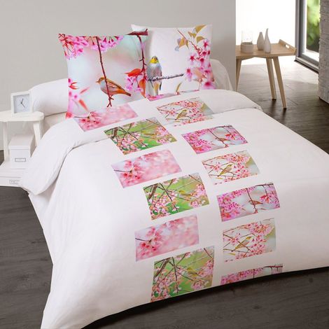 Housse de couette 240x220 Oiseau + 2 taies (1/3)