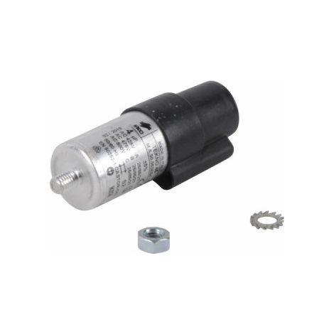 Condensateur 4µF 2 pôles 3mm – Démarrage permanent 230V – Compatible Cuenod et Elco – Référence 13011117 (1/2)