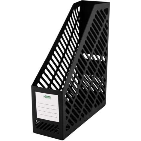 FENOPLASTICAPorte-revues  Porte Revue Bureau  Classeurs à Revues  Rangement Papier Vertical  Pour le rangement ordonné de documents, cahiers et dossiers jusqu'au format A4 - C4 Largeur: 90 mm Noir (1/5)