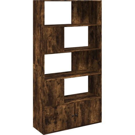 Estantería madera de ingeniería roble ahumado 100x36x189 cm vidaXL (1/5)