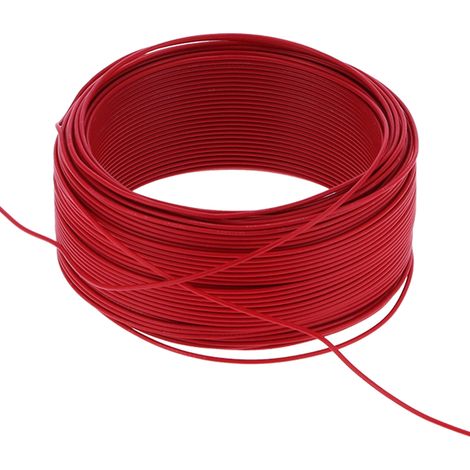 Câble électrique souple 7 brins en cuivre rouge isolé 100 mètres AC300V pour installations électriques