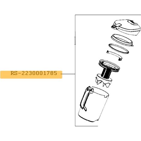 Separatore completo - Aspirapolvere - ROWENTA - 4354460
