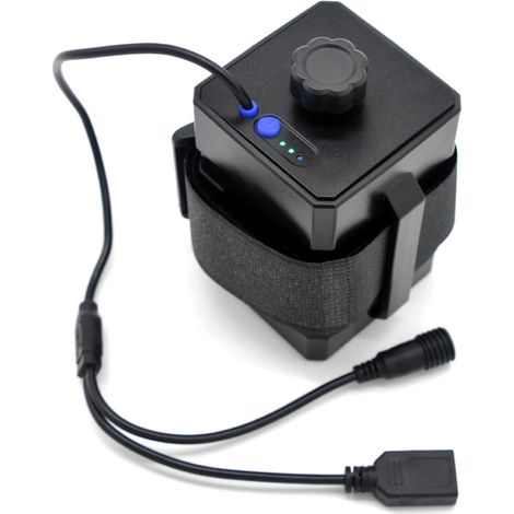 16 V Eingang, 5 V Ausgang. Gehäuse für 4 x 26650-Akkus. Netzteil mit zwei Schnittstellen. Wasserdicht. Hohe Kapazität. (1/5)
