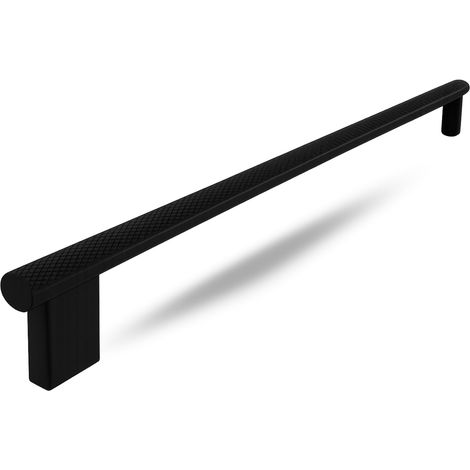 NAVARRO AZORÍN Poignée MOLETO en Zamak, Design Élégant Made in Spain, Idéale pour Meubles, Tiroirs, Cuisines et Salles de Bain (Longueur 348 mm, Couleur Noir Cobalt) (1/5)