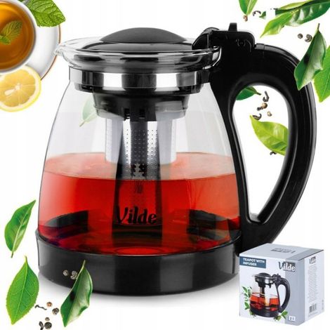 Théière - Infuseur Intégré - Capacité 2 L - Pour Maison ou Bureau - 1 Pièce