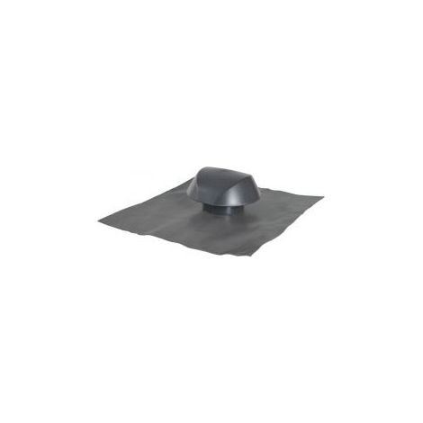 Nicoll – Chapeau de ventilation Ø100mm – Collerette d'étanchéité intégrée – Ventilation efficace pour espaces confinés – Design anthracite moderne