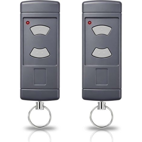 Telecomando per porta garage 40.685 MHz con pulsanti grigi Telecomando a 4 canali per apriporta di garage, compatibile con i modelli HSM2-40, HS2-40, HS4-40, HSE2-40 e HSE4-40 su frequenza 40,685 MHz (1/5)