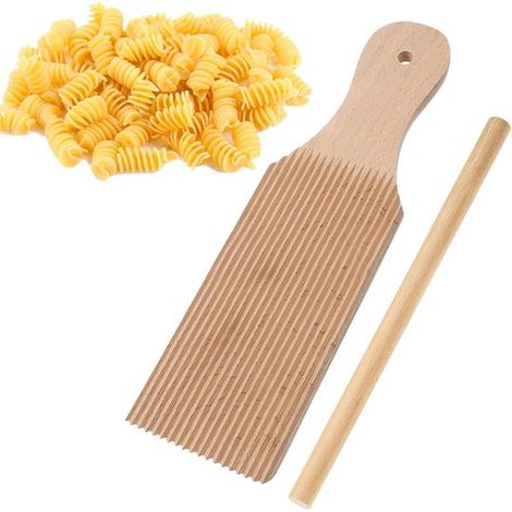 Planche à gnocchis - Appareil à gnocchis - Planche à gnocchis - Avec rouleau à pâtisserie (1/5)