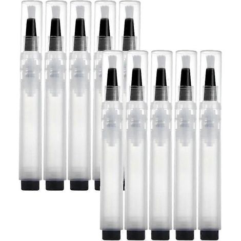 Stylo retouche peinture rechargeable avec pinceau, stylo pressable pour murs, meubles et armoires, lot de 10 (1/5)