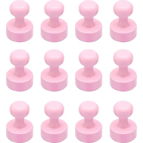 Lot de 12 aimants pour réfrigérateur, petits et puissants, pour tableau blanc, bureau, salle de classe, carte, accessoires de cuisine, accessoires de bureau, accessoires de casier (1/5)
