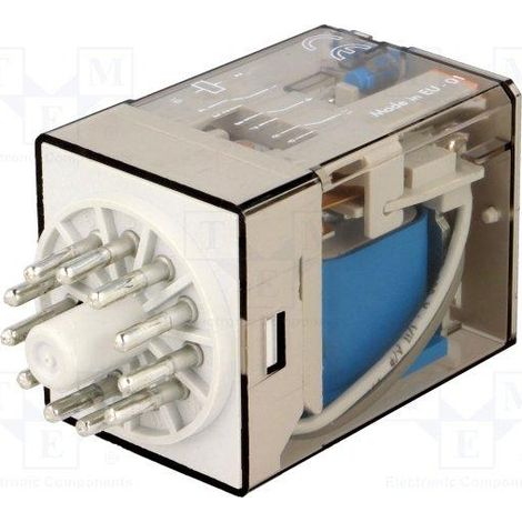 Finder Relé Enchufable 24 10A Industrial Octal DPDT