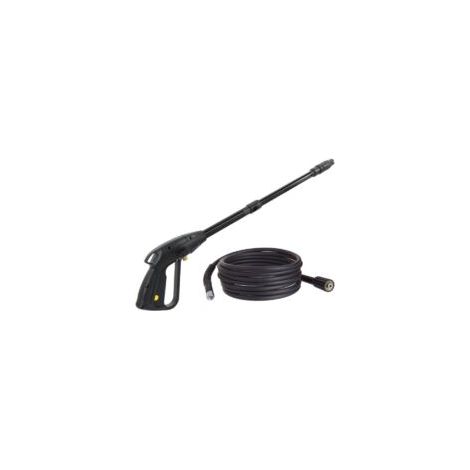 Pistola de hidrolavadora de alta presión M22x1.5 con pasador de 14 mm y manguera de alta presión - Accesorios para hidrolavadoras - Boquilla ajustable - Longitud de la manguera: 10 m - Crezuo (1/4)