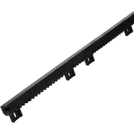 Crémaillère nylon avec noyau acier 1 mètre – Fixation inférieure – Fonctionnement silencieux et résistance mécanique – Pour portail coulissant (1/2)