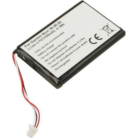 Batterie de Remplacement pour GPS Garmin Nüvi 30, 50 3,7V 1100mAh Li-ion Noir (1/3)