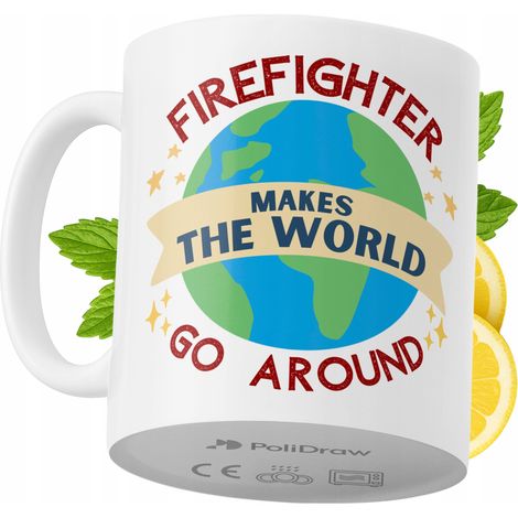 Mug humoristique pour pompier, avec un texte amusant et un design graphique original. Idéal pour les anniversaires, les fêtes et les occasions spéciales. Mug premium pour la maison, le bureau et le tr (1/5)