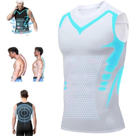Gilet de compression North Alpine, T-shirt de compression pour homme, version sans manches, pour la salle de sport et la course à pied. (1/5)