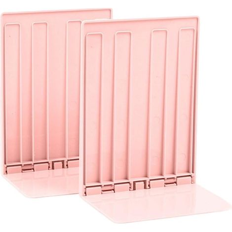 CCYKXALot De 2 Serre-Livres Pliables, Organiseur De Livres Décoratif pour Table, Supports De Documents Antidérapants pour Étagères De Bureau À Domicile. (1/5)