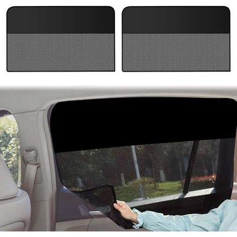 Auto-Sonnenschutz – UV-Schutz – Universeller magnetischer Heckscheiben-Sonnenschutz – 48 x 80 cm – 2er-Pack (1/5)