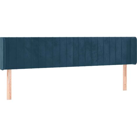 Maison Exclusive - Cabecero de terciopelo azul oscuro 203x16x78/8 (1/5)
