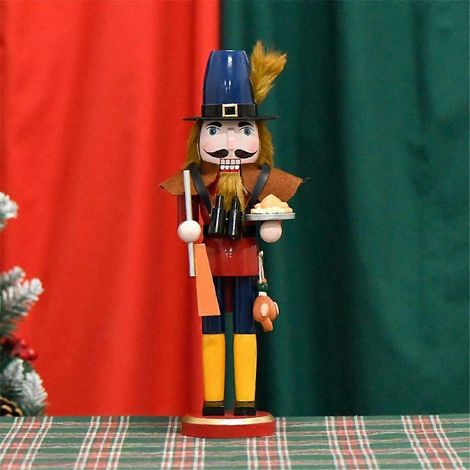 Décorations de Noël Casse-noisettes en bois Figurines de soldats Ornement de fête (1/4)