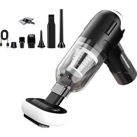 Aspirateurs à Main Opérations silencieuses Petit Filtre Machine de Nettoyage Rechargeable pour Bureau de Voiture Conception Portable Aspirateur de Voiture à Main (1/5)