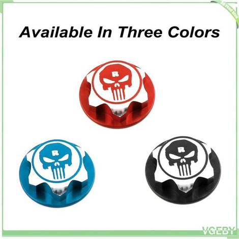 Fafeicy jeu d'écrous de roue 4 pièces 17mm écrous de roue anti-poussière antidérapant télécommande voiture en jeux voiture Bleu (1/5)