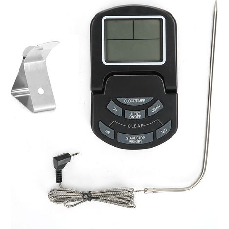 Thermomètre de Cuisson Numérique Programmable avec Sonde pour Aliments - Minuterie de Cuisine (1/5)