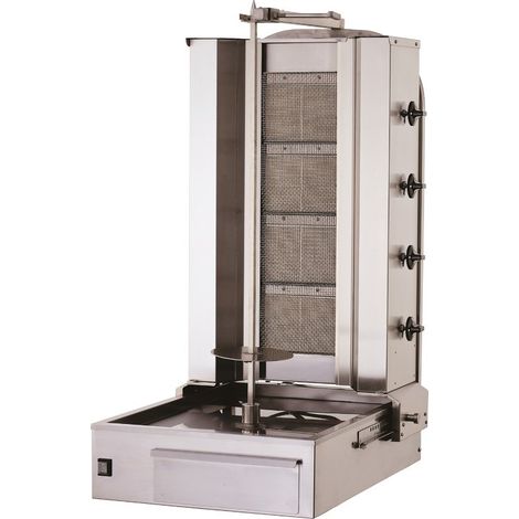 Shoarma brûleur céramique gaz - 4 résistances - long. 550 mm - Sofraca