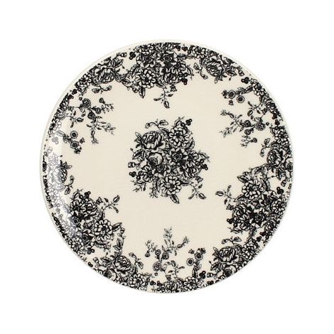 6 x assiettes plates FLORALI - 19.5cm - Grès - Novastyl