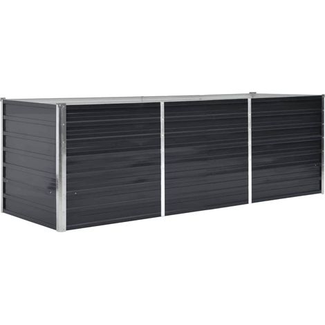 Maison Exclusive - Garten-Hochbeet Anthrazit 240 x 80 x 77 cm Ver (1/5)